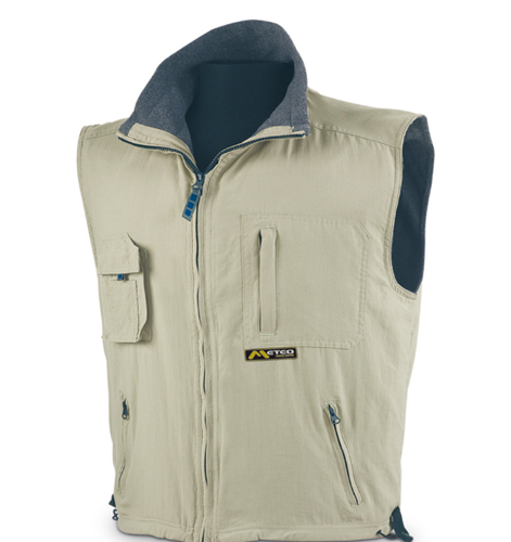 Chaleco náutico color beige