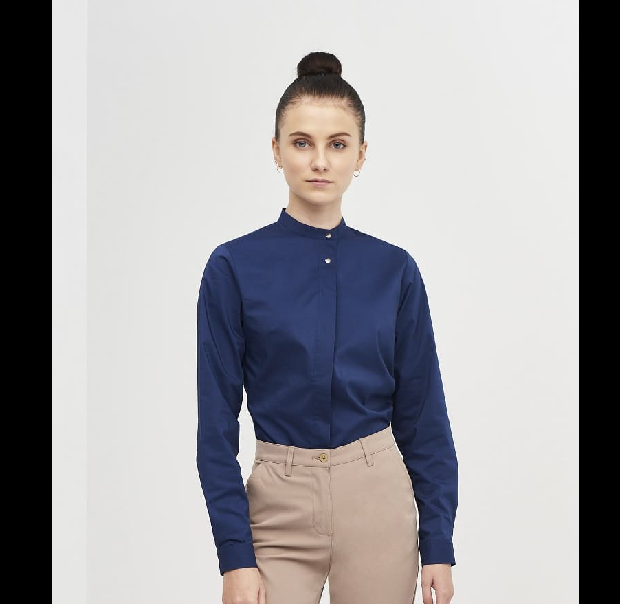 + + Camisa Cierre Inclinado Slim Fit